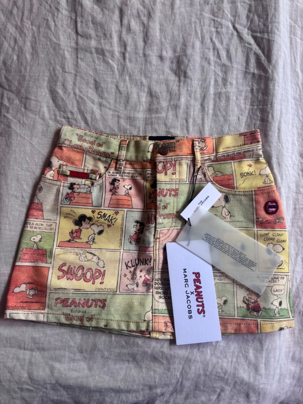 Marc Jacobs x Peanuts Comic Strip Mini Skirt NWT - Picture 2 of 5
